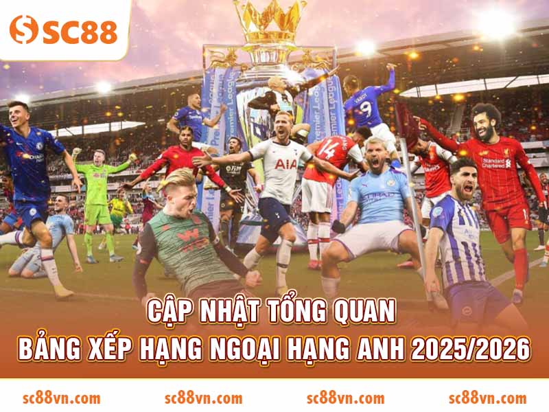 BXH Ngoại hạng Anh 2025/2026 mới nhất