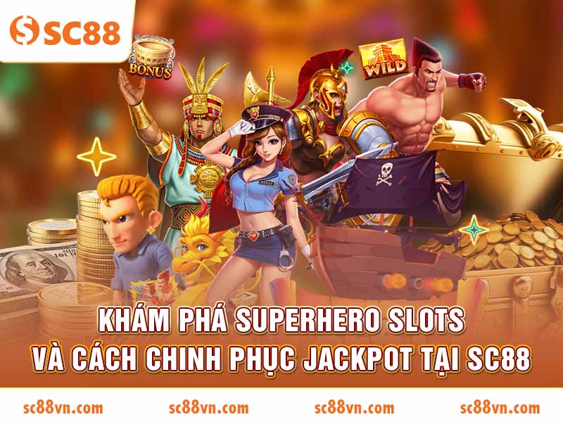 Khám phá Superhero Slots và cách chinh phục Jackpot tại SC88